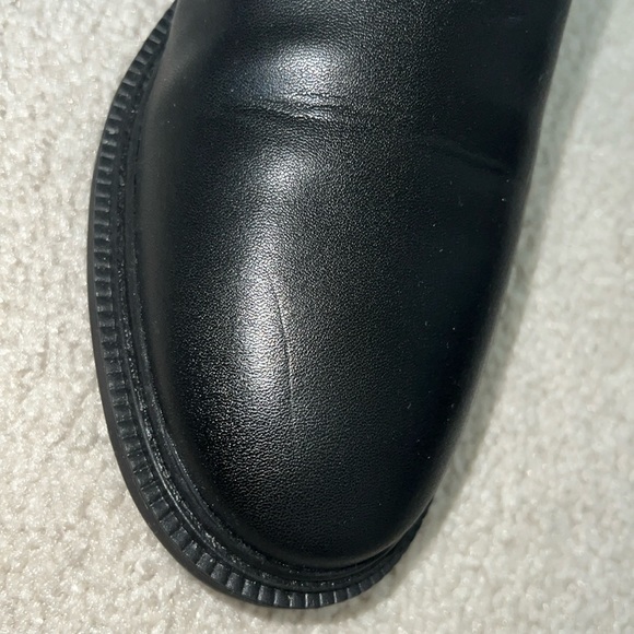 Coach, Farrah black leather riding boot 7 - Picture 11 of 12